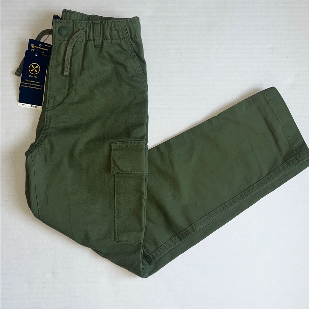 Polo Ralph Lauren Olive Stretch Chino Cargo Pants, 7 - NWT - Picture 3 of 4